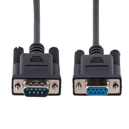 StarTech.com 3m RS232 Serial Null Modem Cable, Crossover Serial Cable w/Al-Mylar Shielding, DB9 Serial COM Port Cable Female to - Image 4