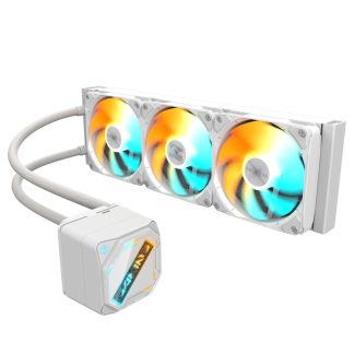 GIGABYTE GAMING 360 ICE Liquid CPU Cooler- 3x120mm ARGB Fans, slide-in interlocking mechanism, DAISY-CHAIN, Intel LGA 1851 and