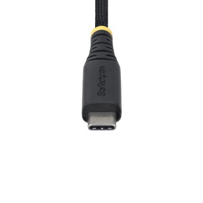 StarTech.com 1m (3.3ft) USB-C Charging Cable, 240W (5A) PD EPR, Dual-Layer Silicone/Braided Jacket, USB 2.0 Laptop Charger Cable - Image 4