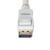 StarTech.com 6ft (1.8m) White VESA Certified DisplayPort 1.2 Cable, 4K 60Hz, 21.6Gbps, Latching DP Connectors, DP 1.2 DisplayPor - Image 5