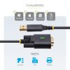 StarTech.com 6.6ft (2m) USB to Serial Adapter Cable, COM Retention, Interchangeable Screws/Nuts, USB-A to DB9 RS232, FTDI IC, ES - Image 15