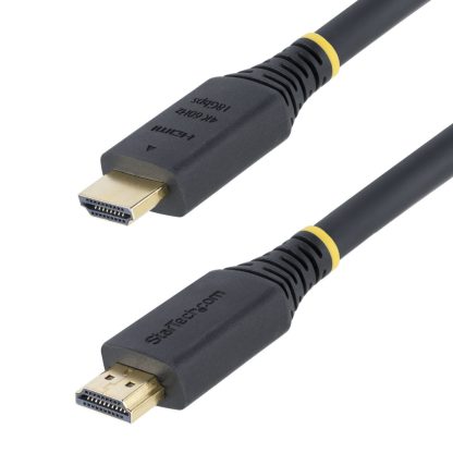 StarTech.com 5m (16.4ft) Premium Certified High Speed HDMI Cable, 4K 60Hz/1440p 144Hz, HDR10/HDCP 2.2/ARC, 18Gbps, UHD HDMI 2.0 - Image 9