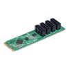StarTech.com 4-Port M.2 to SATA Adapter Card, M.2 PCIe 3.0 to SATA HDD/SSD Expansion Card, ASM1064 Chipset, M.2 NVMe to 4x HDD/