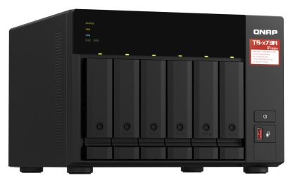 QNAP TS-673A NAS Tower Ryzen Embedded V1500B 8 GB DDR4 0 TB QNAP Turbo System Black - Image 2