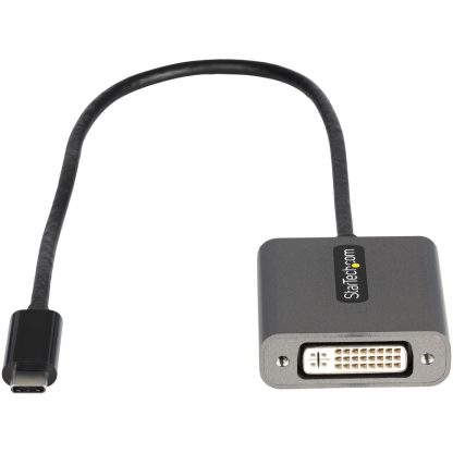 StarTech.com USB C to DVI Adapter - 1920x1200p USB-C to DVI-D Adapter Dongle - USB Type C to DVI Display/Monitor - Video Conver - Image 2