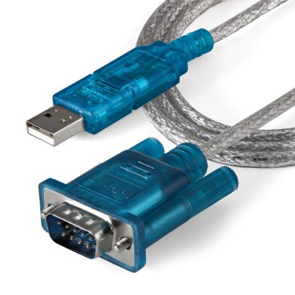 StarTech.com 3ft (91cm) 1-Port USB to RS232 DB9 Serial Adapter Cable, USB to Serial Adapter Cable - M/M - Image 2