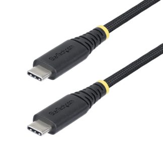 StarTech.com 1m (3.3ft) USB-C Charging Cable, 240W (5A) PD EPR, Dual-Layer Silicone/Braided Jacket, USB 2.0 Laptop Charger Cable