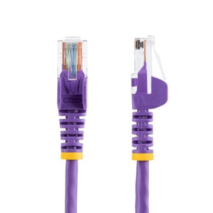 StarTech.com Cat5e Ethernet Patch Cable with Snagless RJ45 Connectors - 10 m, Purple - Image 2