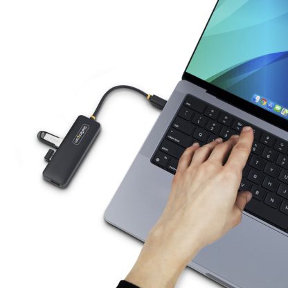 StarTech.com 4-Port USB-C Hub, 5Gbps, USB-C to 4x USB-A, Bus Powered, Small Travel Mini Hub, Multi-Port USB 3.0 Splitter, Porta - Image 9