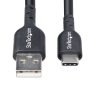 StarTech.com 4m (13ft) USB-A to USB-C Charging Cable, Charge & Sync, 3A, USB 2.0, TPE Jacket - Black USB Charging Cord - Image 6