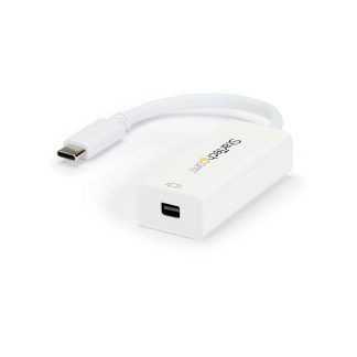 StarTech.com USB-C to Mini DisplayPort Adapter - 4K 60Hz - White - USB 3.1 Type-C to Mini DP Adapter - Upgraded Version is CDP2