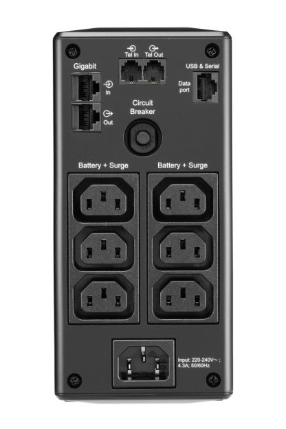 APC BR650MI uninterruptible power supply (UPS) Line-Interactive 0.65 kVA 390 W 6 AC outlet(s) - Image 3