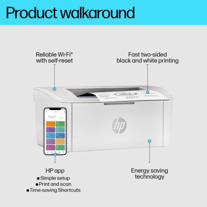 HP LaserJet M110w Wireless Black and white Printer - Image 8