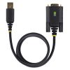 StarTech.com 3ft (1m) USB to Serial Adapter Cable, COM Retention, Interchangeable Screws/Nuts, USB-A to DB9 RS232, FTDI IC, ESD - Image 7
