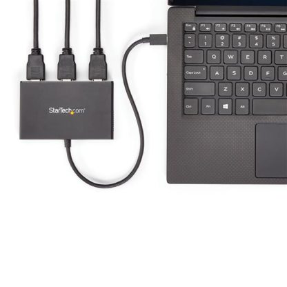 StarTech.com 3-Port Multi Monitor Adapter - USB-C to 3x HDMI Video Splitter - USB Type-C to HDMI MST Hub - Dual 4K 30Hz or Tripl - Image 5