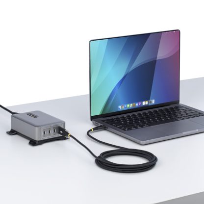 StarTech.com 6.6ft (2m) USB-C Charging Cable, Side Screw Locking, 240W (5A) PD EPR, Dual-Layer Silicone/Braided Jacket, USB 2.0 - Image 7