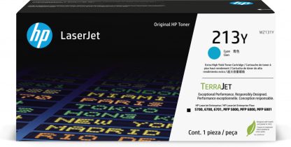 HP 213Y Extra High Yield Cyan Original LaserJet Toner Cartridge