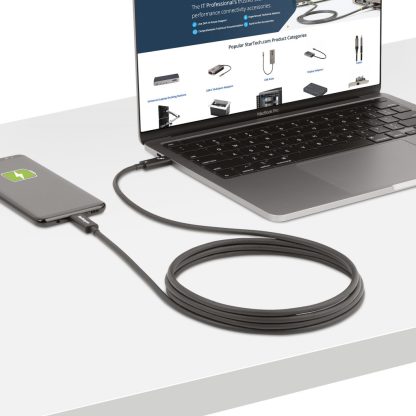StarTech.com 6ft (2m) Active Thunderbolt 4 Cable, 40Gbps, 100W Power Delivery, 4K/8K Video, Intel-Certified Thunderbolt Cable - - Image 9
