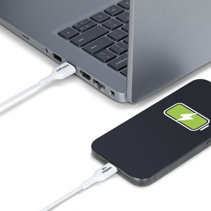 StarTech.com 3ft (1m) USB-A to USB-C Charging Cable, Charge & Sync, 3A, USB 2.0, TPE Jacket - White USB Charging Cord - Image 6