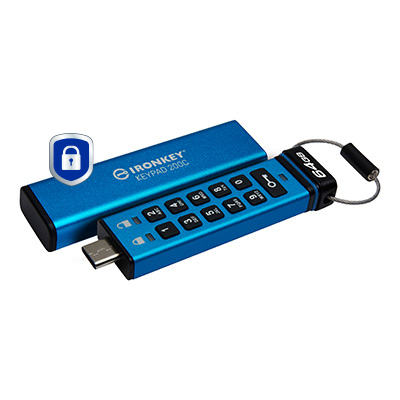Kingston Technology IronKey 64GB USB-C Keypad 200C, FIPS 140-3 Lvl 3 (Pending) AES-256 - Image 5
