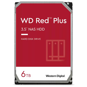 Western Digital WD Red Plus 6TB SATA 3.5 Intellipower 256MB NAS HDD 3Yr Wty
