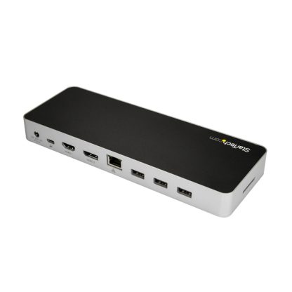 StarTech.com USB C Dock - Dual Monitor HDMI & DisplayPort 4K 30Hz - USB Type-C Laptop Docking Station 60W Power Delivery, SD, 4 - Image 6