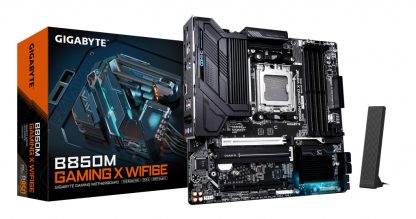 GIGABYTE B850M GAMING X WIFI6E Motherboard - AMD Ryzen 9000 Series CPUs, 10+2+2 Phases Digital VRM, up to 8200MHz DDR5 (OC), 1xP