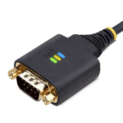 StarTech.com 3ft (1m) USB to Serial Adapter Cable, COM Retention, Interchangeable Screws/Nuts, USB-A to DB9 RS232, FTDI IC, ESD - Image 6