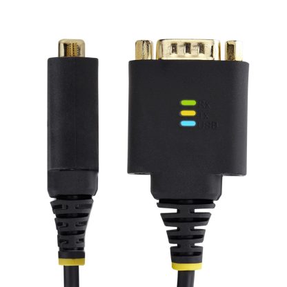 StarTech.com 1ft (30cm) USB to Serial Adapter Cable, COM Retention, Interchangeable Nuts/Screws, USB-A to DB9 RS232, FTDI IC, ES - Image 5