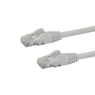 StarTech.com 1m CAT6 Ethernet Cable - White CAT 6 Gigabit Ethernet Wire -650MHz 100W PoE RJ45 UTP Network/Patch Cord Snagless w