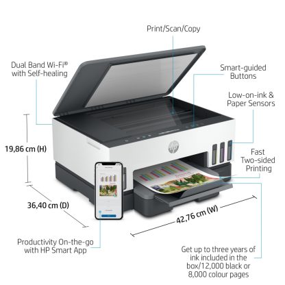 HP Smart Tank 7005 Wireless All-in-One Color Printer, Two-sided printing; Copier, Scanner - Image 9