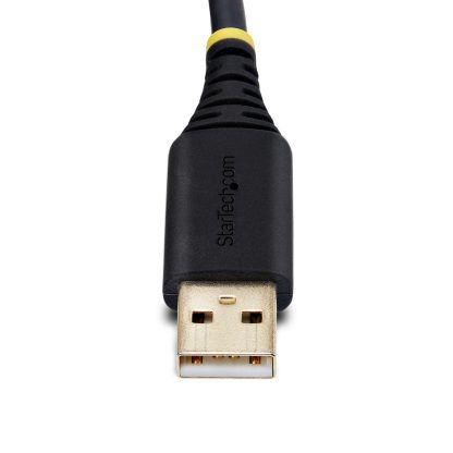 StarTech.com 3ft (1m) USB to Serial Adapter Cable, COM Retention, Interchangeable Screws/Nuts, USB-A to DB9 RS232, FTDI IC, ESD - Image 3