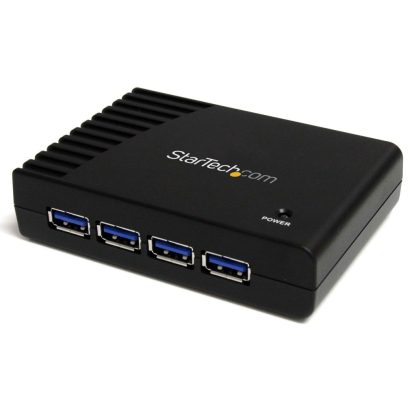 StarTech.com 4 Port Black SuperSpeed USB 3.0 Hub - 5Gbps