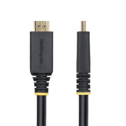 StarTech.com 15m (49.2ft) Active High Speed HDMI Cable, 4K 60Hz/1440p 144Hz, HDR10/HDCP 2.2/ARC, 18Gbps, UHD HDMI 2.0 Cord for T - Image 3