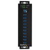 StarTech.com 10-Port USB 3.0 Hub with Power Adapter - Metal Industrial USB-A Hub with ESD & 350W Surge Protection - Din/Wall/Des - Image 3