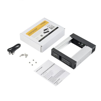 StarTech.com 5.25 to 3.5 Hard Drive Hot Swap Bay - For 3.5" SATA/SAS Drives - Trayless - Aluminum - Image 7