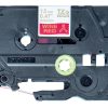 Brother TZE-RW34 label-making tape Gold on red - Image 2