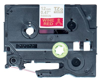 Brother TZE-RW34 label-making tape Gold on red - Image 2