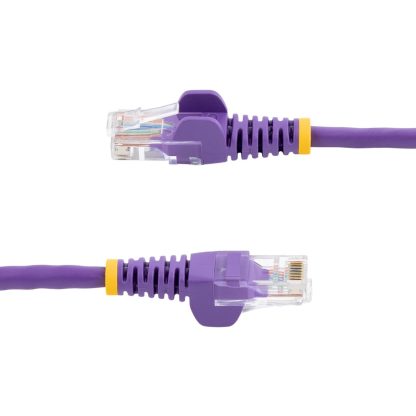 StarTech.com Cat5e Ethernet Patch Cable with Snagless RJ45 Connectors - 10 m, Purple - Image 3