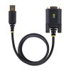 StarTech.com 6.6ft (2m) USB to Serial Adapter Cable, COM Retention, Interchangeable Screws/Nuts, USB-A to DB9 RS232, FTDI IC, ES - Image 7
