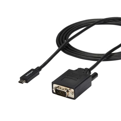 StarTech.com 6ft/2m USB C to VGA Cable - 1920x1200/1080p USB Type C to VGA Video Active Adapter Cable - Thunderbolt 3 Compatible - Image 3