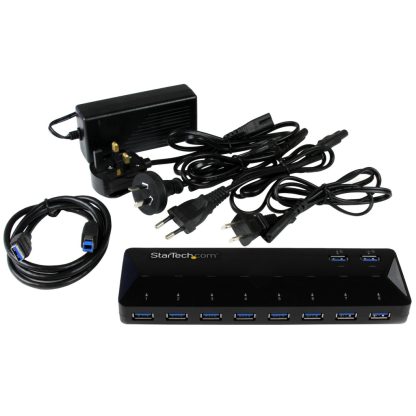 StarTech.com 10-Port USB 3.0 Hub with Charge and Sync Ports - 2 x 1.5A Ports~10-Port USB 3.0 Hub with Charge and Sync Ports - 5 - Image 4