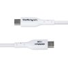 StarTech.com 6.6ft (2m) USB-A to USB-C Charging Cable, Charge & Sync, 3A, USB 2.0, TPE Jacket - White USB Charging Cord - Image 6