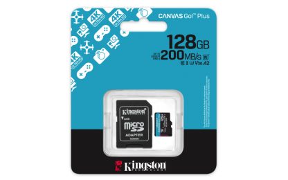 Kingston Technology 128GB microSDXC Canvas Go Plus Gen4 200MB/s A2 U3 V30 Card + Adapter - Image 5