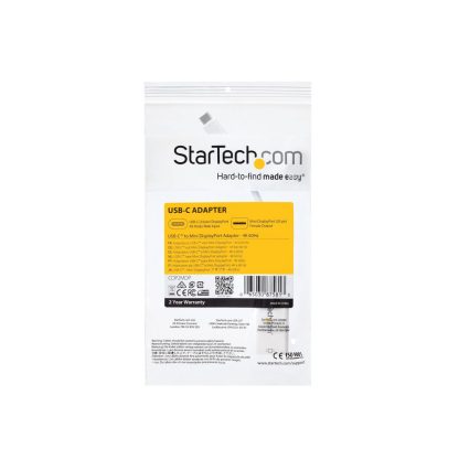 StarTech.com USB-C to Mini DisplayPort Adapter - 4K 60Hz - White - USB 3.1 Type-C to Mini DP Adapter - Upgraded Version is CDP2 - Image 7
