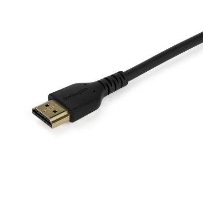 StarTech.com 6ft (2m) Premium Certified HDMI 2.0 Cable with Ethernet - Durable High Speed UHD 4K 60Hz HDR - Rugged M/M HDMI Cor - Image 2