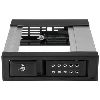 StarTech.com 5.25 to 3.5 Hard Drive Hot Swap Bay - For 3.5" SATA/SAS Drives - Trayless - Aluminum - Image 2