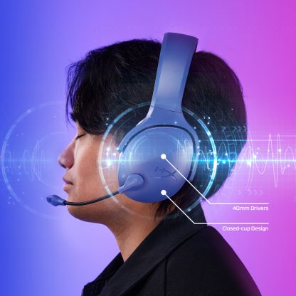 HyperX Cloud Jet - Wireless Gaming Headset (Light Blue) - Image 3