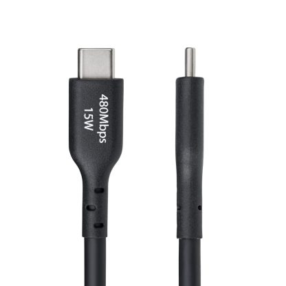 StarTech.com 4m (13ft) USB-A to USB-C Charging Cable, Charge & Sync, 3A, USB 2.0, TPE Jacket - Black USB Charging Cord - Image 3
