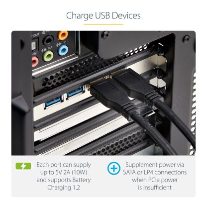 StarTech.com 4-Port USB PCIe Card, USB 3.2 5Gbps, PCI Express Expansion Card with 4x Independent USB Controllers, 4x USB-A Port - Image 14